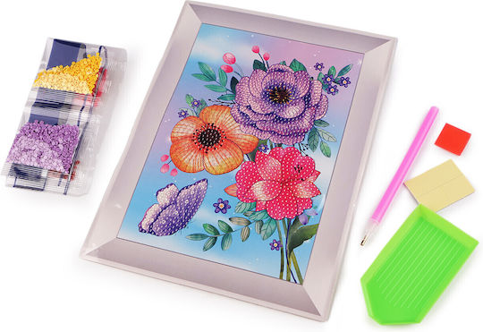 Starrydrip Diamond Art Painting Σχέδιο Λουλούδια Διαστ:23×17εκ