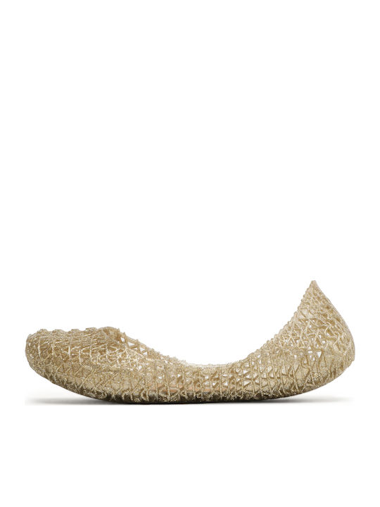 Kids Ballerinas Gold Campana Papel