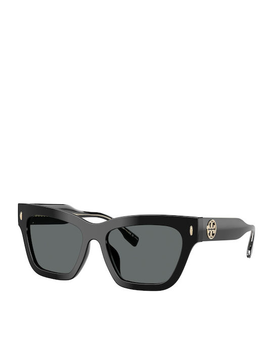 Tory Burch Γυαλιά Ηλίου Μαύρα με Κοκκάλινο Σκελετό Tory Burch Γυαλιά Ηλίου Μαύρα με Κοκκάλινο Σκελετό