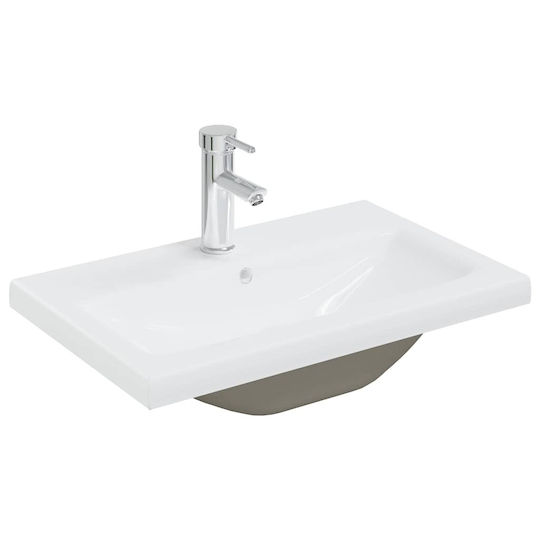 vidaXL Шкаф със Мивка Д60xШ48xВ38.5см Concrete Grey, Grey