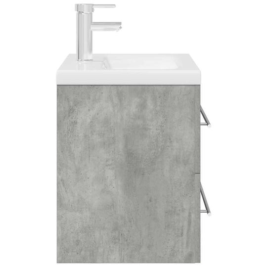 vidaXL Шкаф със Мивка Д60xШ48xВ38.5см Concrete Grey, Grey