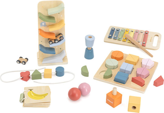 Viga Wooden Toy Set for Color, Shape, and Sound Recognition 18-24 Months