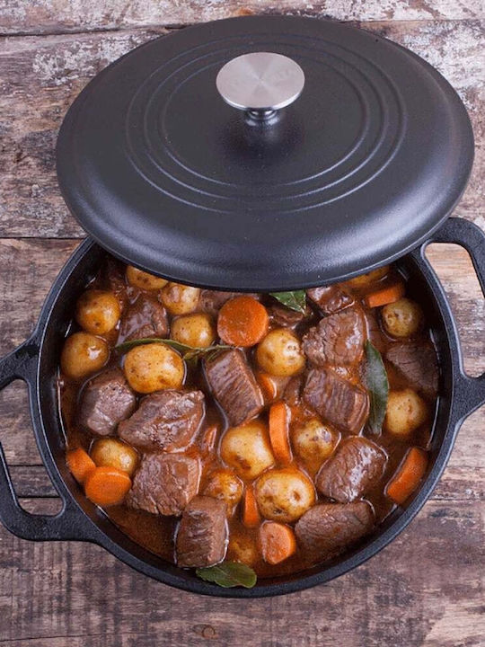 Victoria Dutch Oven Round Cast Iron 3.8lt 1pcs