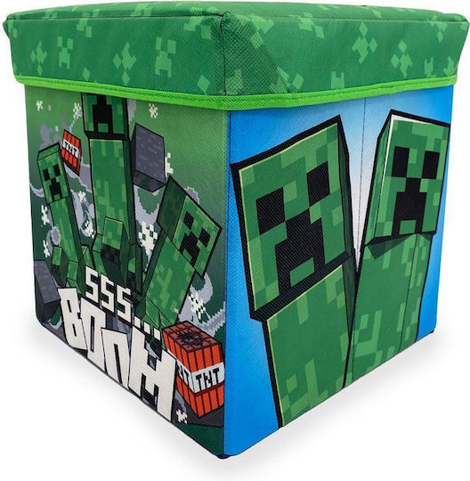 Mojang Minecraft Табуретка-Кутия 28 30x30x30 Зелена 100% Полиестер Mojang Minecraft Табуретка-Кутия 28 30x30x30 Зелена 100% Полиестер
