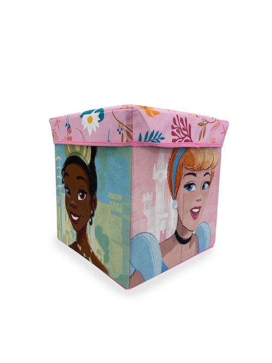 Disney Home Princess 08 Stool-Box 30x30x30 Coral 100% Polyester