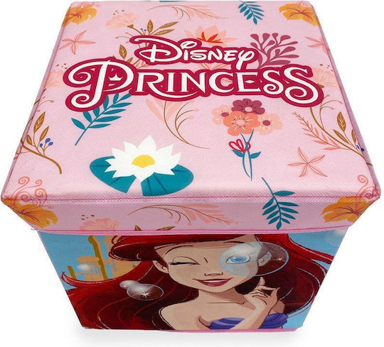 Disney Home Prinzessin 08 Hocker-Box 30x30x30 Koralle 100% Polyester