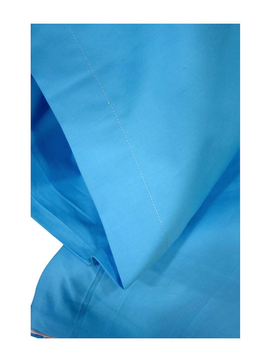 Decotelia Duvet Cover Set Cotton Single with Pillowcase 160x240 Aqua