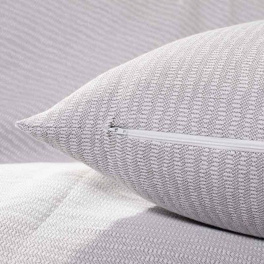 Bed&Bath Decorative Pillow Case from 100% Cotton White 30x50cm