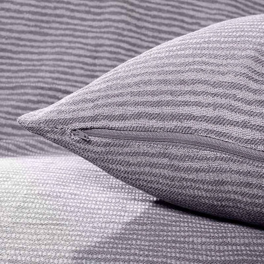 Bed&Bath Decorative Pillow Case from 100% Cotton Anthracite 30x50cm