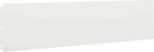 vidaXL Metal Garden Hedge in White Color 1.03m x 25cm 20 Pieces