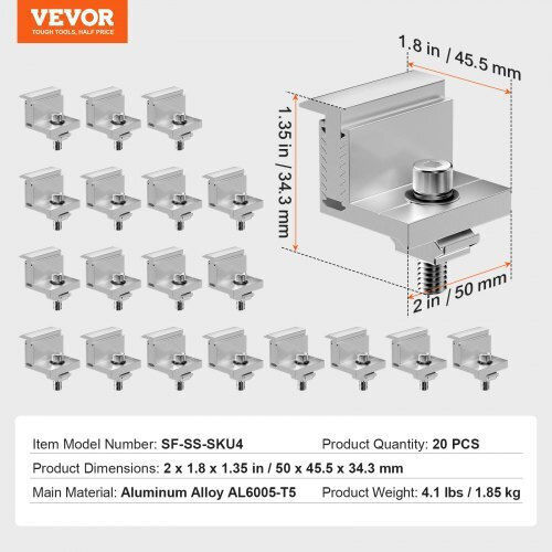 Vevor Πλαστικό Πάνελ Περίφραξης σε Ασημί Χρώμα xcm