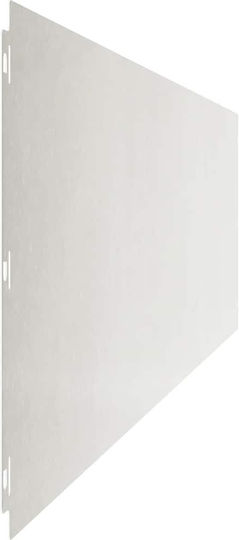 vidaXL Gartenbordüre in Silber Farbe 1.03m x 25cm