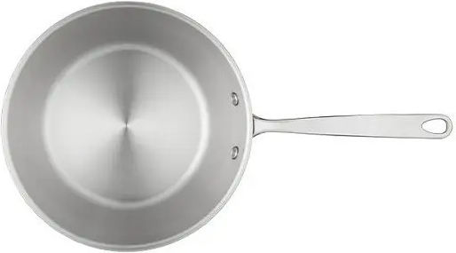 Stellar Eclipse Deep Frying Pan Stainless Steel Aluminum 24 Cm Silver
