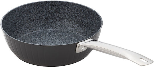 Tigaie Adâncă Judge Evertough din Oțel Inoxidabil și Aluminiu 24 Cm Negru Argintiu