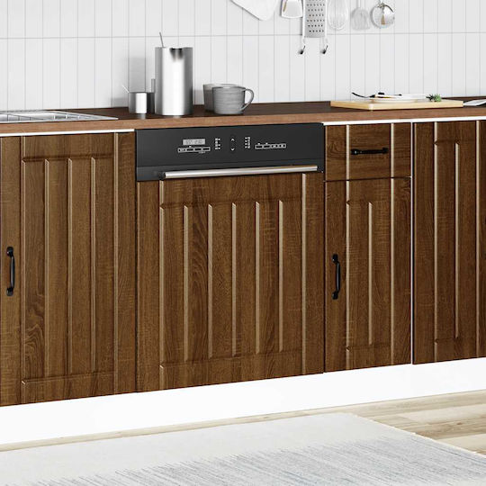 Vidaxl Dishwasher Table Lucca Brown Oak Engineered Wood