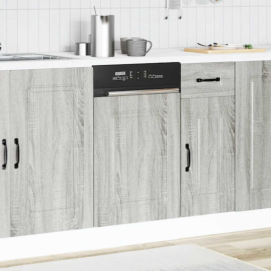 Kalmar Dishwasher Panel Gray Sonoma 45x1.5x67 Cm Gray 45 X 1.5 X 67 Cm