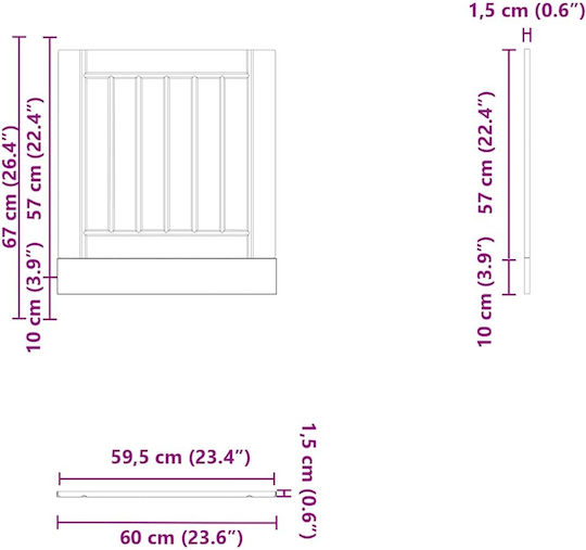 Vidaxl Dishwasher Table Lucca Brown Oak Engineered Wood