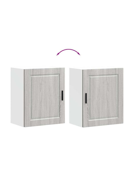 Vidaxl Kitchen Wall Cabinets 2 Pcs Porto Gray Sonoma 50x31x60cm Brown