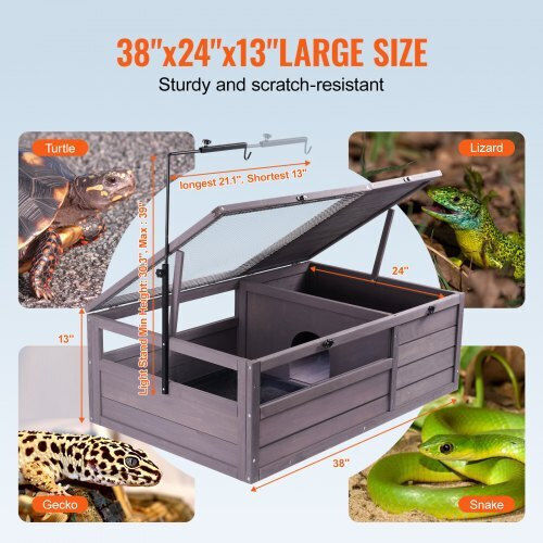 Vevor Reptile Terrarium Gray