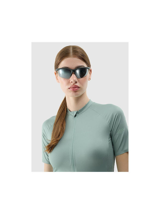 4F Short Sleeves Cycling Jersey Turquoise