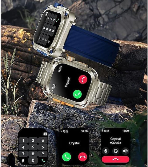 Z85 Max Smartwatch με Παλμογράφο (Κίτρινο)