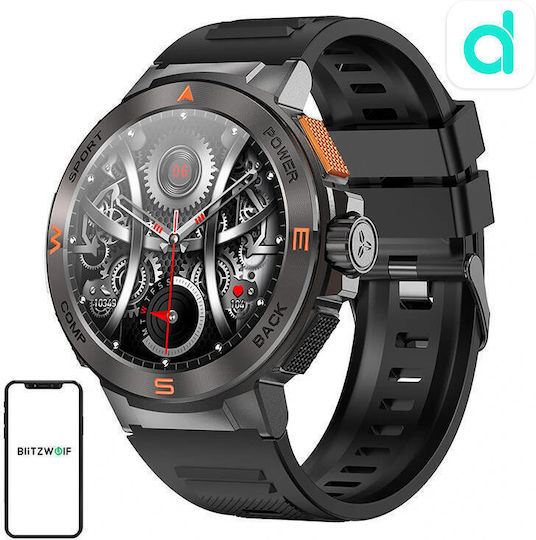 BlitzWolf BW-AT5 Smartwatch με Παλμογράφο (Μαύρο)