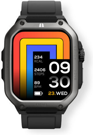 Egoboo GeoLander Smartwatch με Παλμογράφο (Μαύρο)