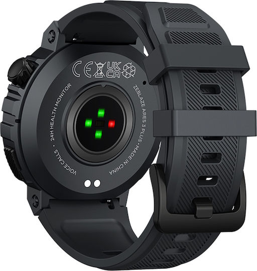 Zeblaze Ares 3 Plus 46mm Smartwatch με Παλμογράφο (Μαύρο)