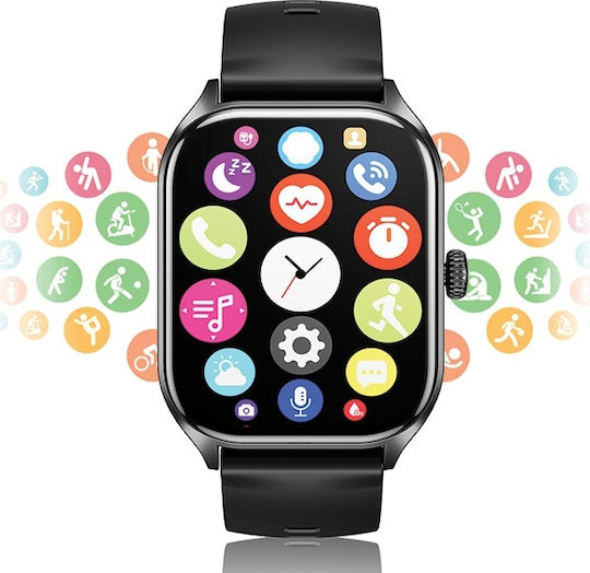 Awei H21 Smartwatch με Παλμογράφο (Μαύρο)