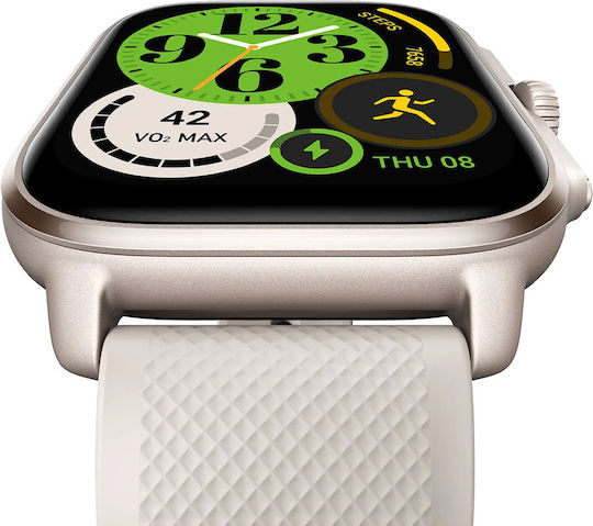 Amazfit Cheetah (Square) 45mm Waterproof Smartwatch with Heart Rate Monitor (Winner Champagne)