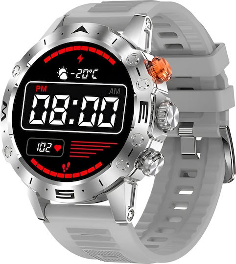 Hoco Y20 Smartwatch with Heart Rate Monitor (Silver)