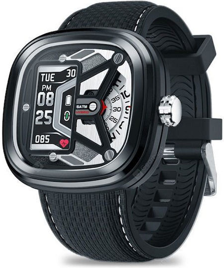 Zeblaze Hybrid 2 45mm Smartwatch με Παλμογράφο (Μαύρο)