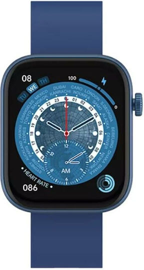 Denver SW-185 Smartwatch με Παλμογράφο (Μπλε)