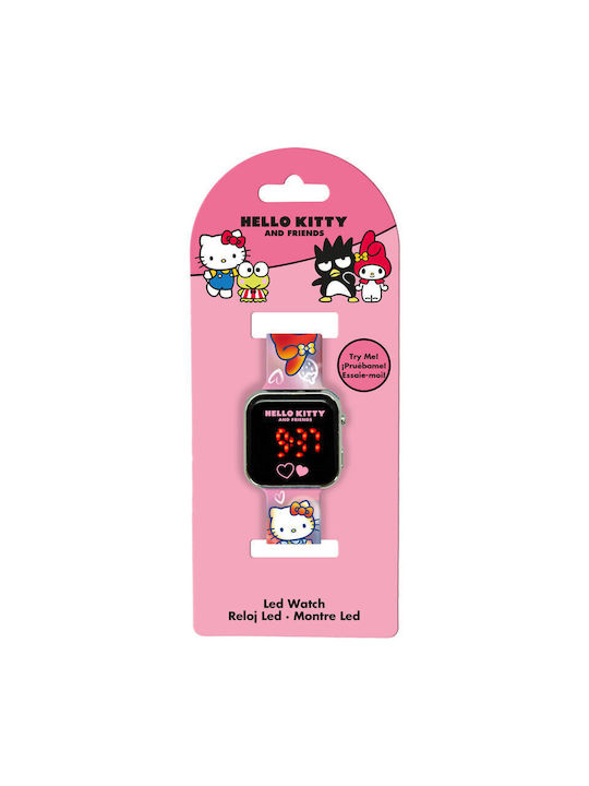 Hello Kitty Kids Watch with Rubber/Plastic Strap Multicolour