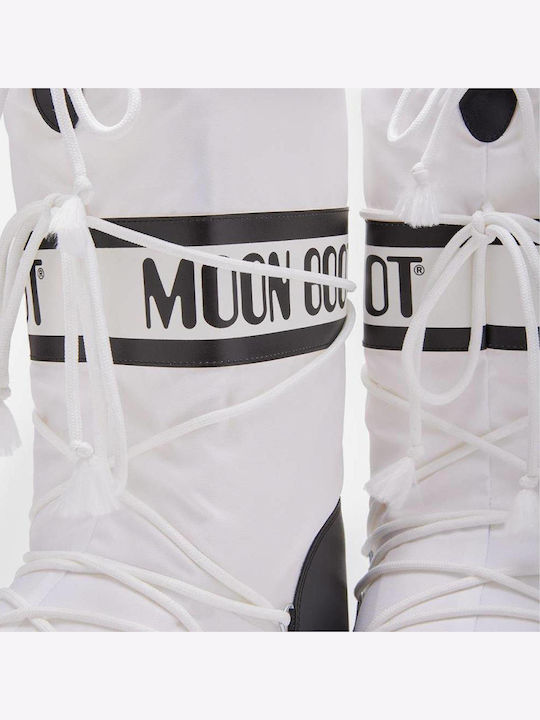 Icon Kids Snow Ankle Boots with Laces White