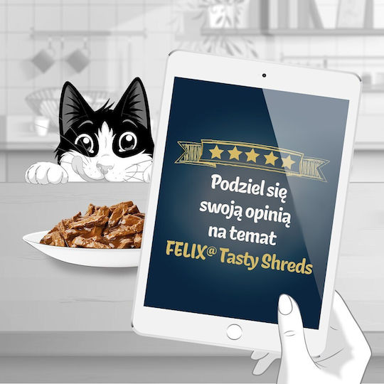 Felix Hrana Pentru Pisici Adulte În Pliculeț Cu Curcan Și Rață 4x80gr