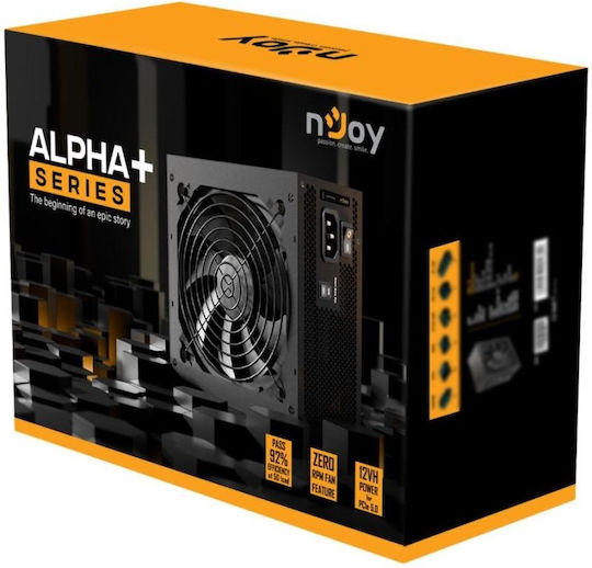 NJOY Alpha+ 1000W Negru Sursă de Alimentare Calculator Complet modular 80 Plus Gold