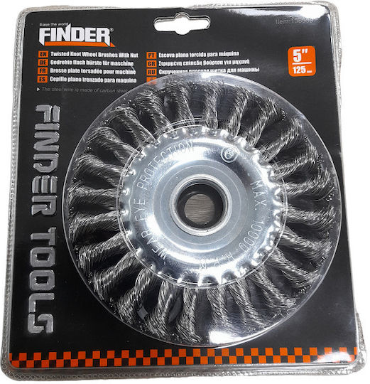 Finder 196599 Συρματόβουρτσα με Κοτσίδες για Γωνιακό Τροχό 125mm