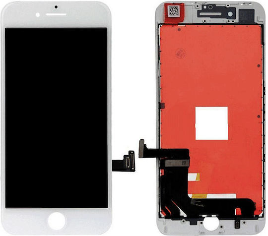 Οθόνη με Μηχανισμό Αφής για iPhone 8 Plus (Λευκό)