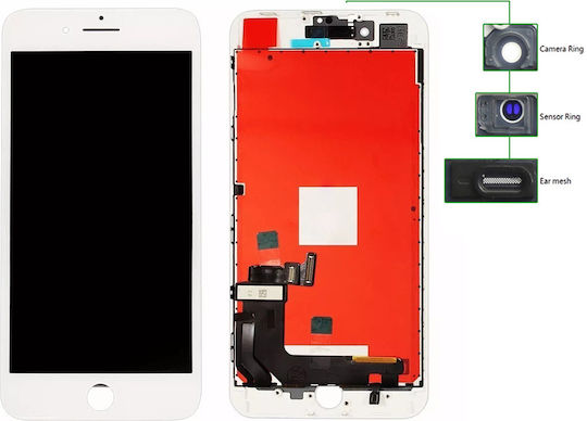 Tianma Screen with Touch Mechanism for iPhone 8 Plus (White)