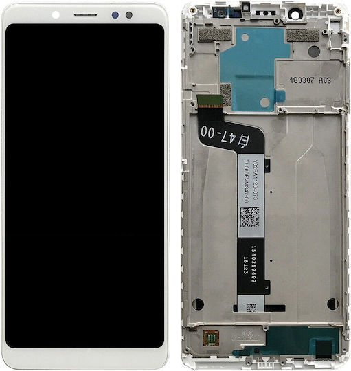 Οθόνη με Μηχανισμό Αφής για Redmi 5 Plus (Λευκό)