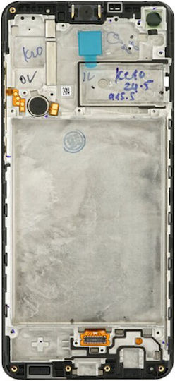 Samsung Οθόνη με Μηχανισμό Αφής και Πλαίσιο για Samsung Galaxy A21s (SM-A217F) (Μαύρο)