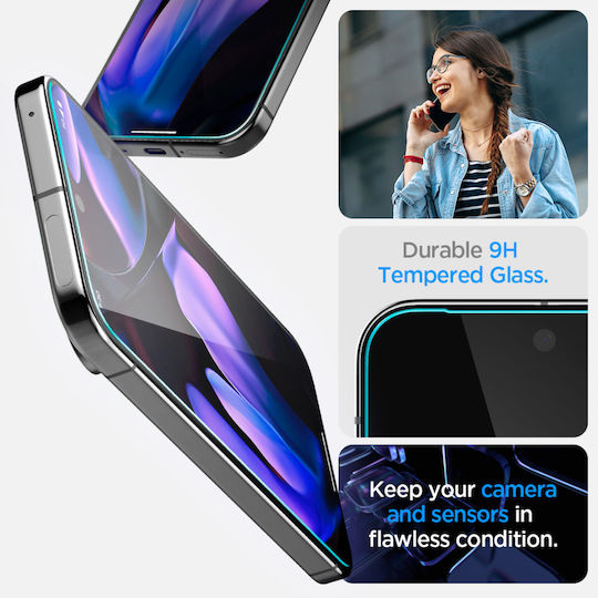 Spigen Glas.tR EZ Fit 2.5D Full Glue Закалено Стъкло 2 Бр. (Google Pixel 9 Pro XL / 10 Pro XL)