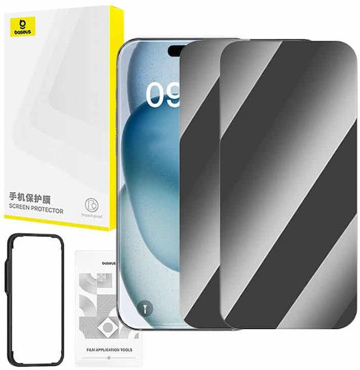 Baseus Superior Privacy Glass Закалено стъкло (iPhone 15 Plus)
