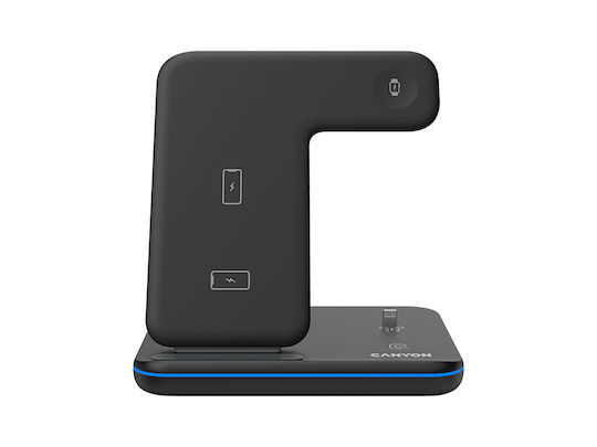 Canyon Ασύρματος Φορτιστής (Qi Pad) 15W Μαύρος (CNS-WCS302B)