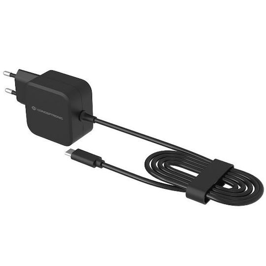 Conceptronic Φορτιστής Χωρίς Καλώδιο GaN 67W Power Delivery Μαύρος (OZUL04BE)