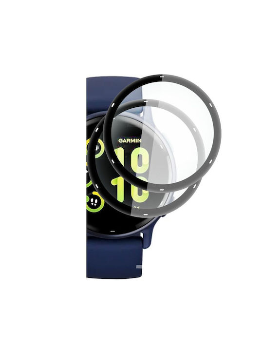 Hofi Hybrid Pro+ 2-pack Vollflächig gehärtetes Glas für das Garmin Vivoactive 5 2Stück