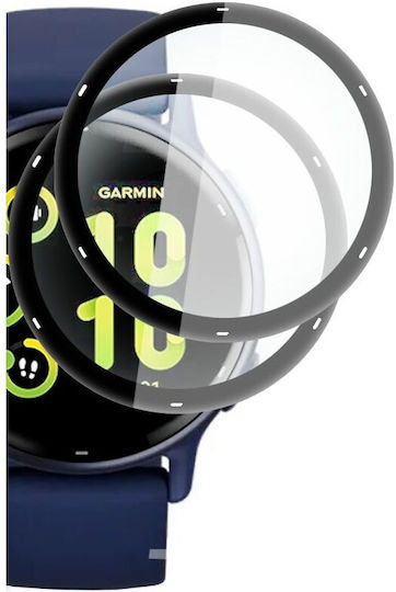 Hofi Hybrid Pro+ 2-pack Vollflächig gehärtetes Glas für das Garmin Vivoactive 5 2Stück