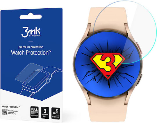 3MK FlexibleGlass Screen Protector pentru Galaxy Watch 4 40mm - Ceas Galaxy Watch 4 de 40mm 3buc
