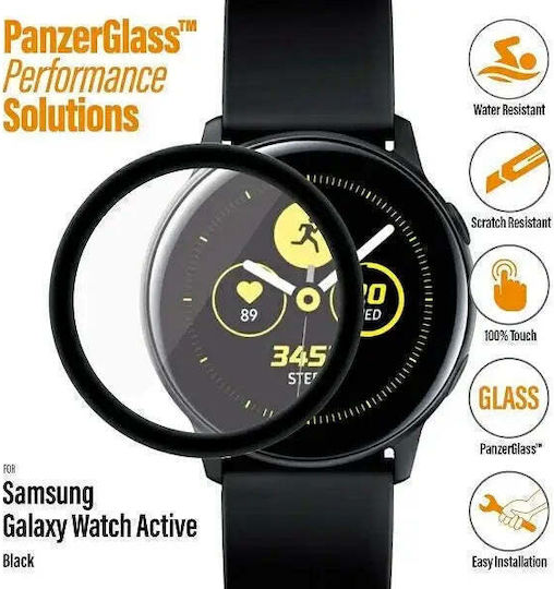 PanzerGlass Curved Glass Full Face Tempered Glass for the Galaxy Watch Active 1pcs 7204